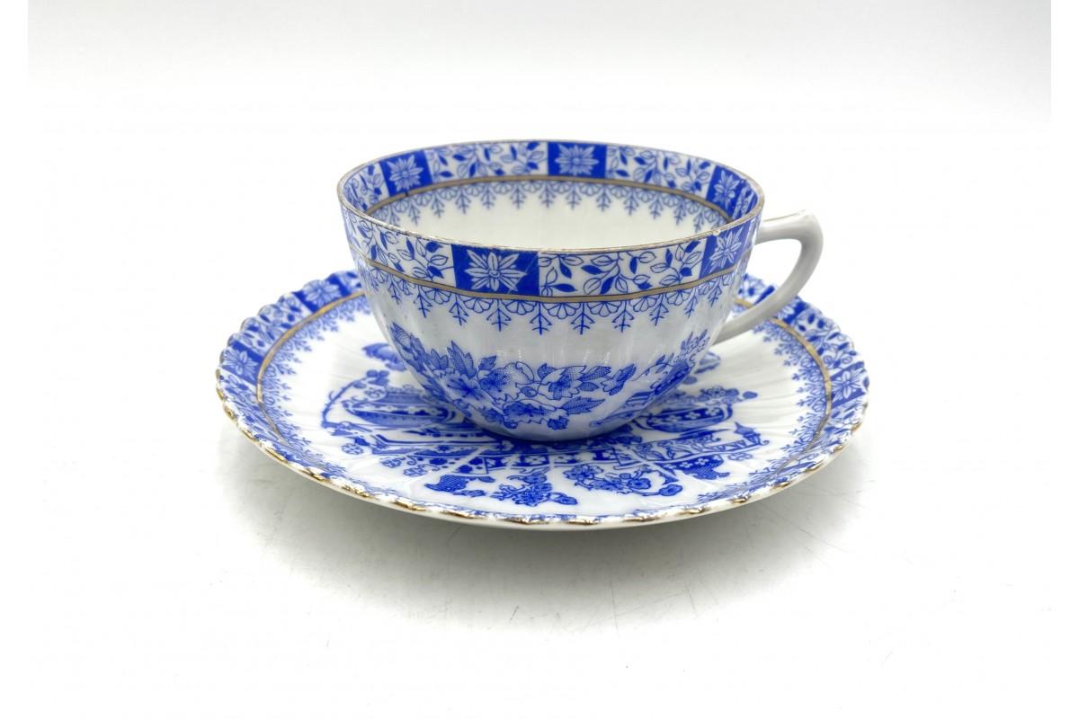 Late 20th Century Porcelain Tea or Coffee Set, Rosslau China Blau For Sale