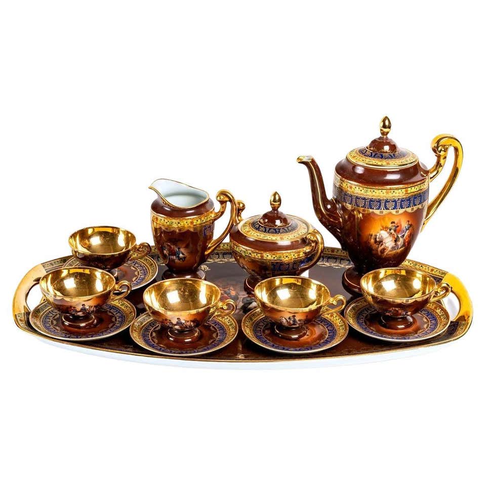 Pretty Tea Set Worlds Most Beautiful Tea Set Royal Vienna Style with Portraits circa ...