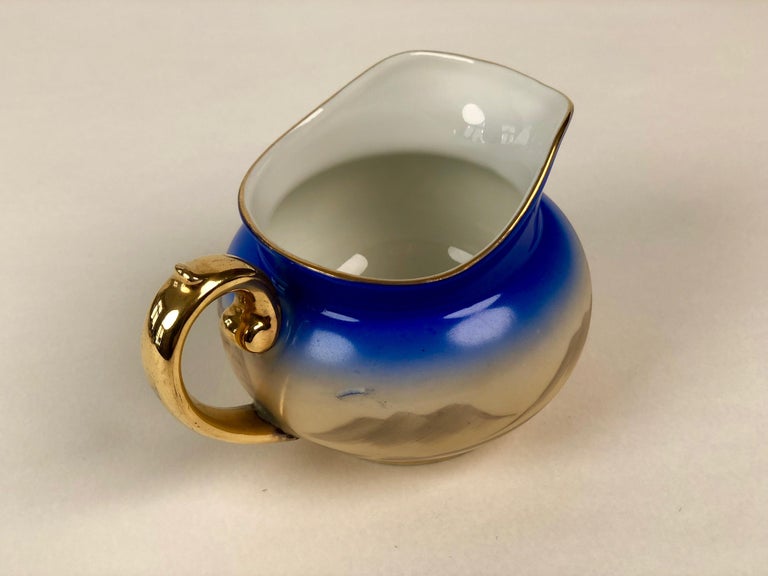 Porcelain Tea Set, Model Sahara from 1920s, in Cabana Style For Sale 9