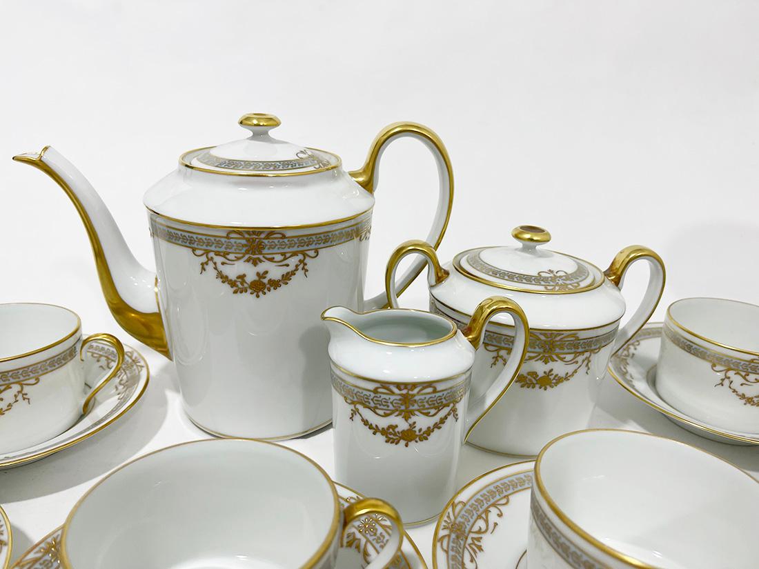 20th Century Porcelain Teaset by Royal Limoges France, 1990s