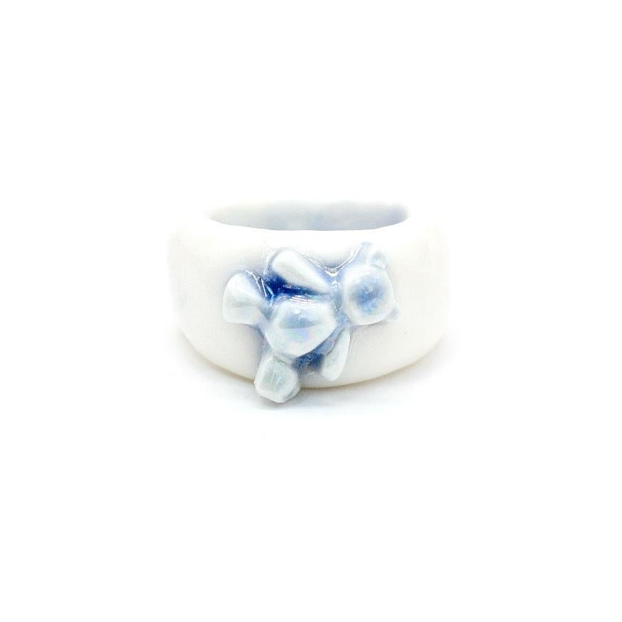 Contemporary Porcelain TEDDY Ring  For Sale
