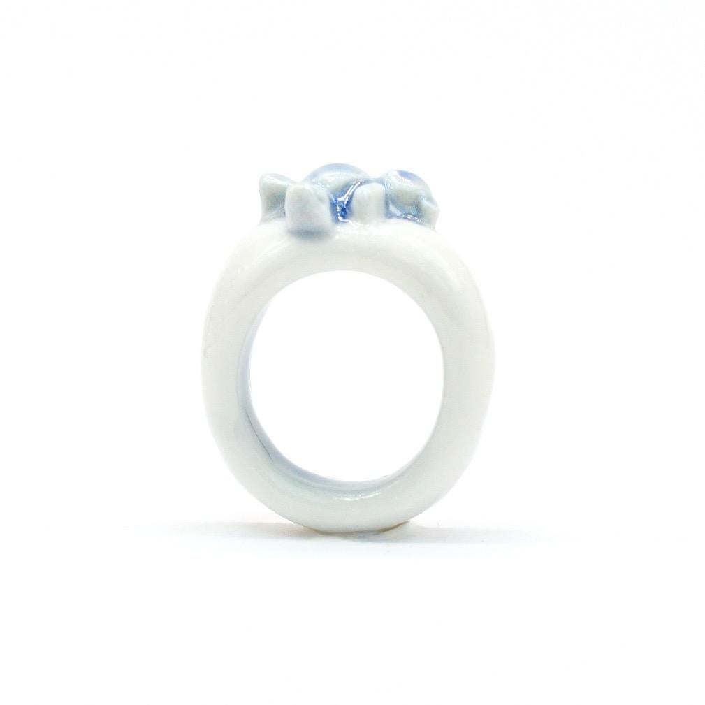 Porcelain TEDDY Ring  For Sale 1