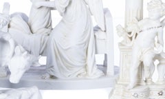 Porcellana - Tre sculture - XIX secolo