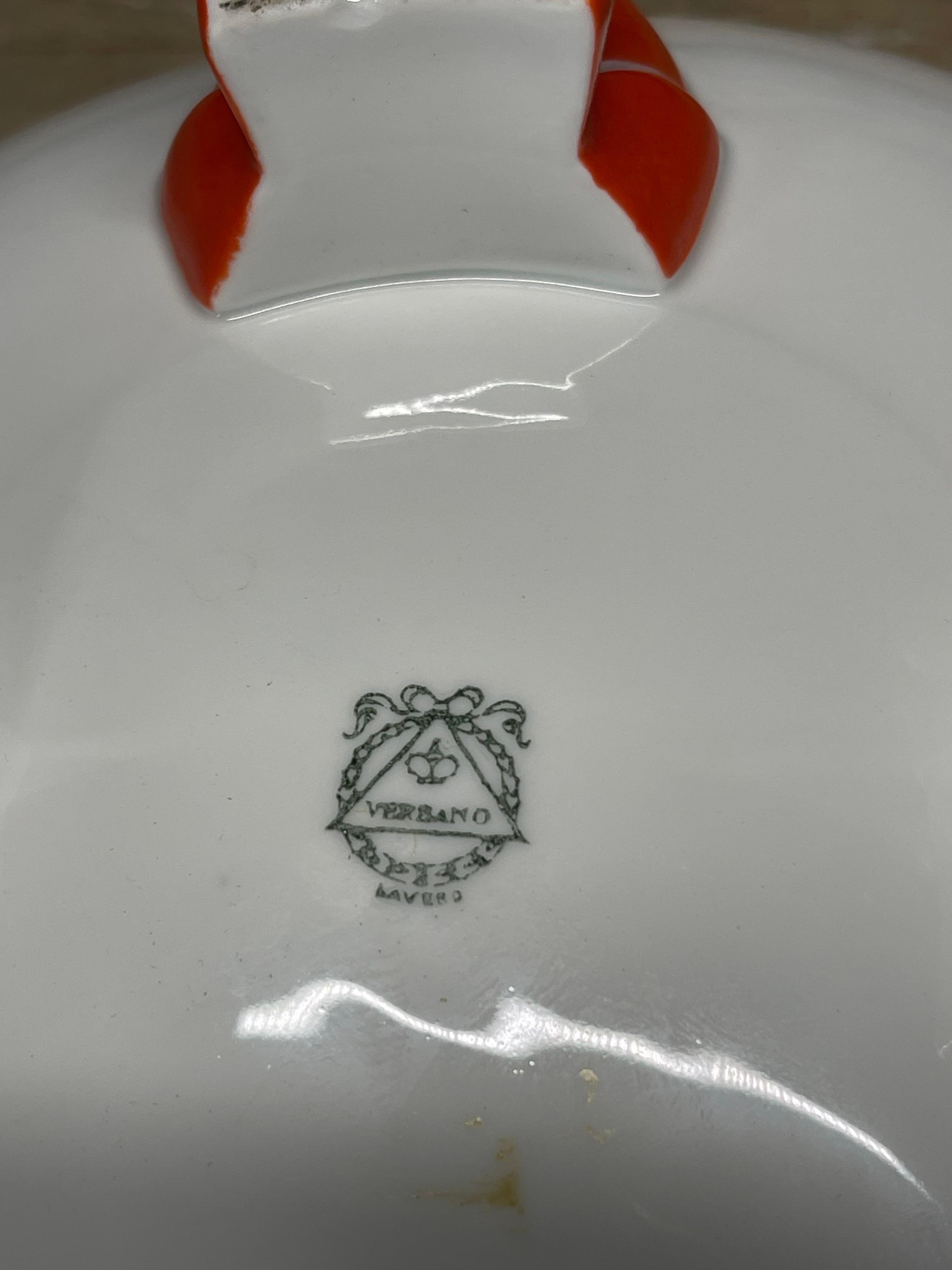 Soupière en porcelaine Laveno Verbano Guido Andloviz, 1940 en vente 4