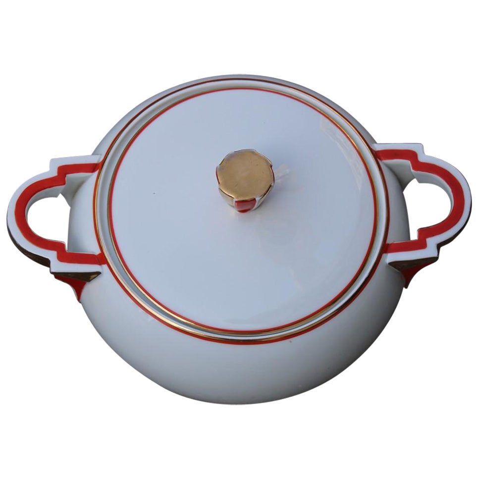 Soupière en porcelaine Laveno Verbano Guido Andloviz, 1940