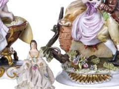 Porcelain - Two sculptural groups and sculpture