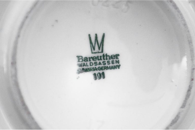 Mid-20th Century Porcelain Vase Bareuther Waldsassen, Germany For Sale