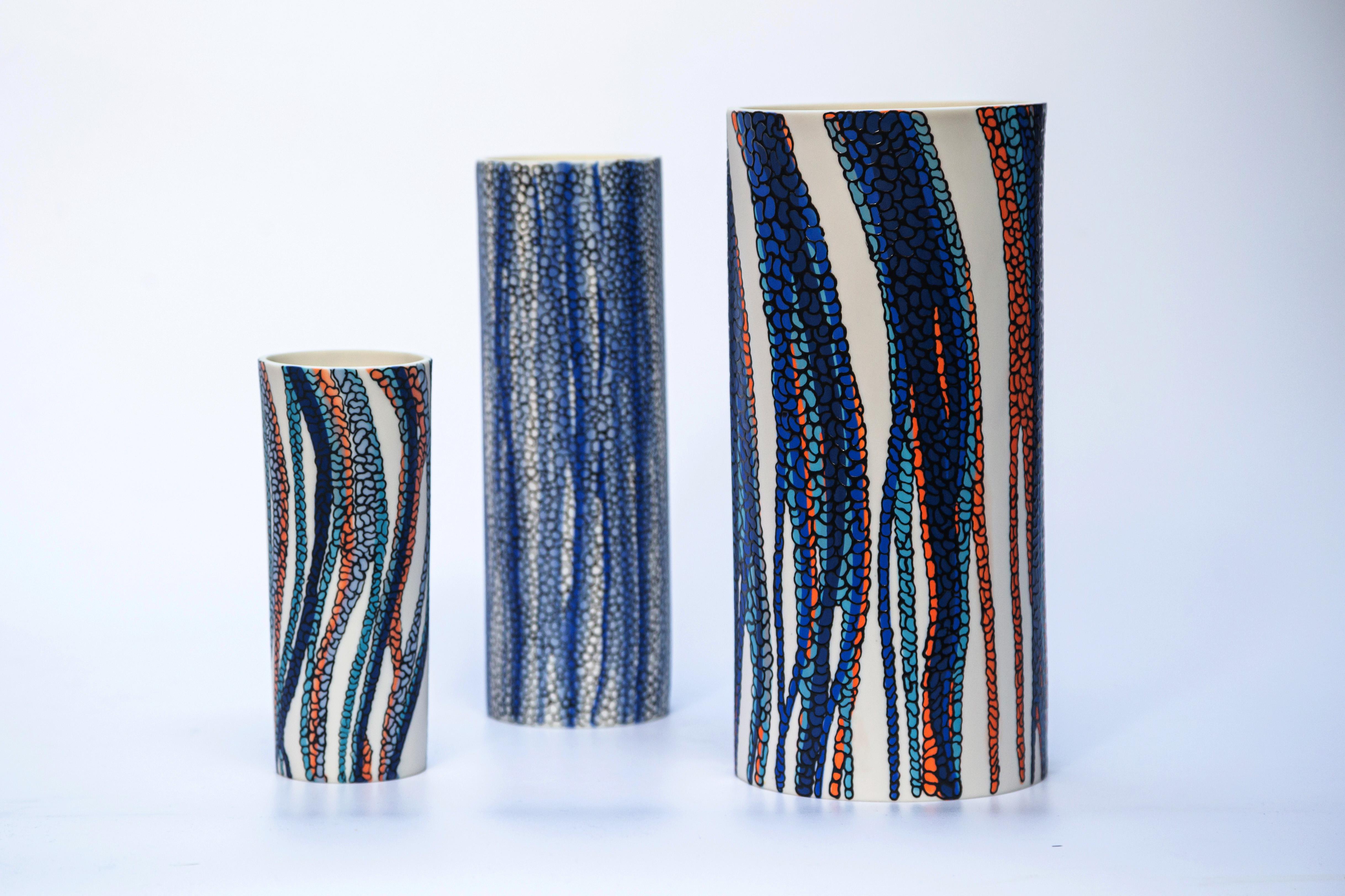 Porcelain Vase by Eugenio Michelini Unique Parianware Contemporary 21st Century For Sale 11