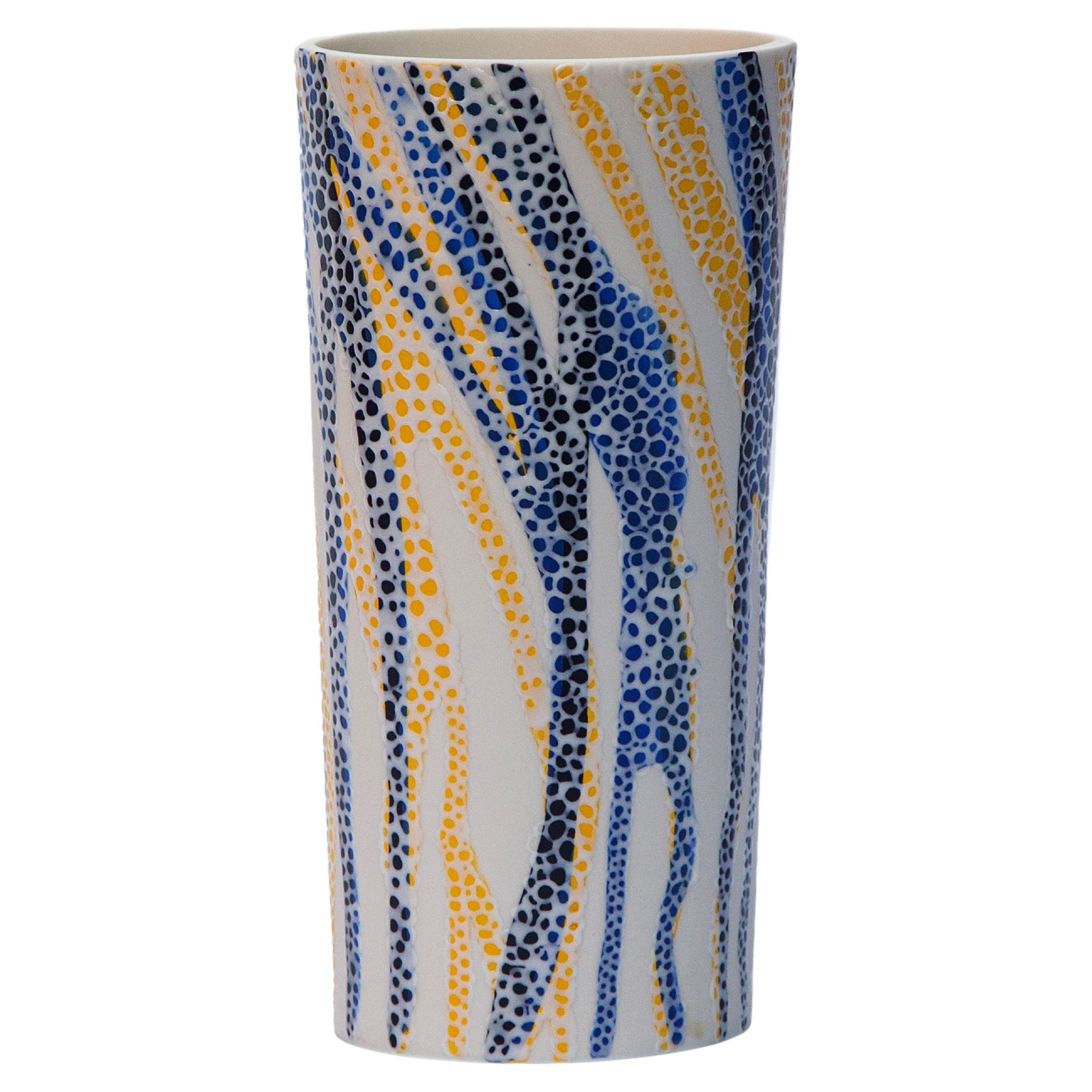 Porcelain Vase by Eugenio Michelini Unique Parianware Contemporary 21st Century