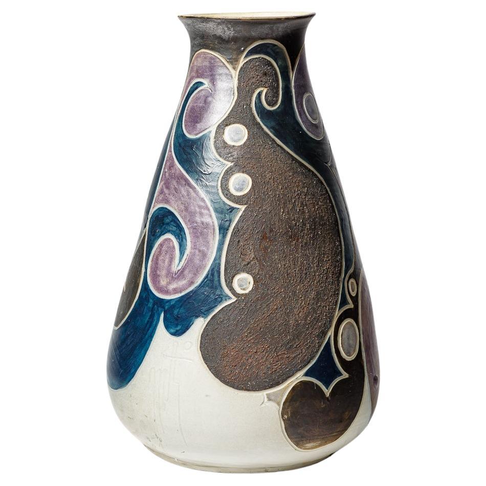 Vaso in porcellana di George Martin, 1970-1980 circa.