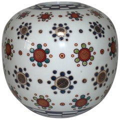 Porzellanvase von japanischem Meisterkünstler