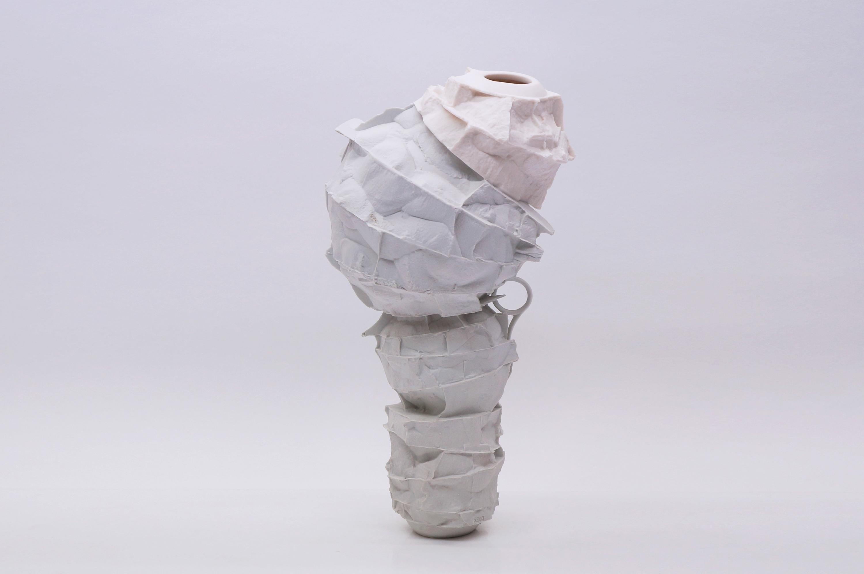 Modern Porcelain Vase by Monika Patuszyńska For Sale