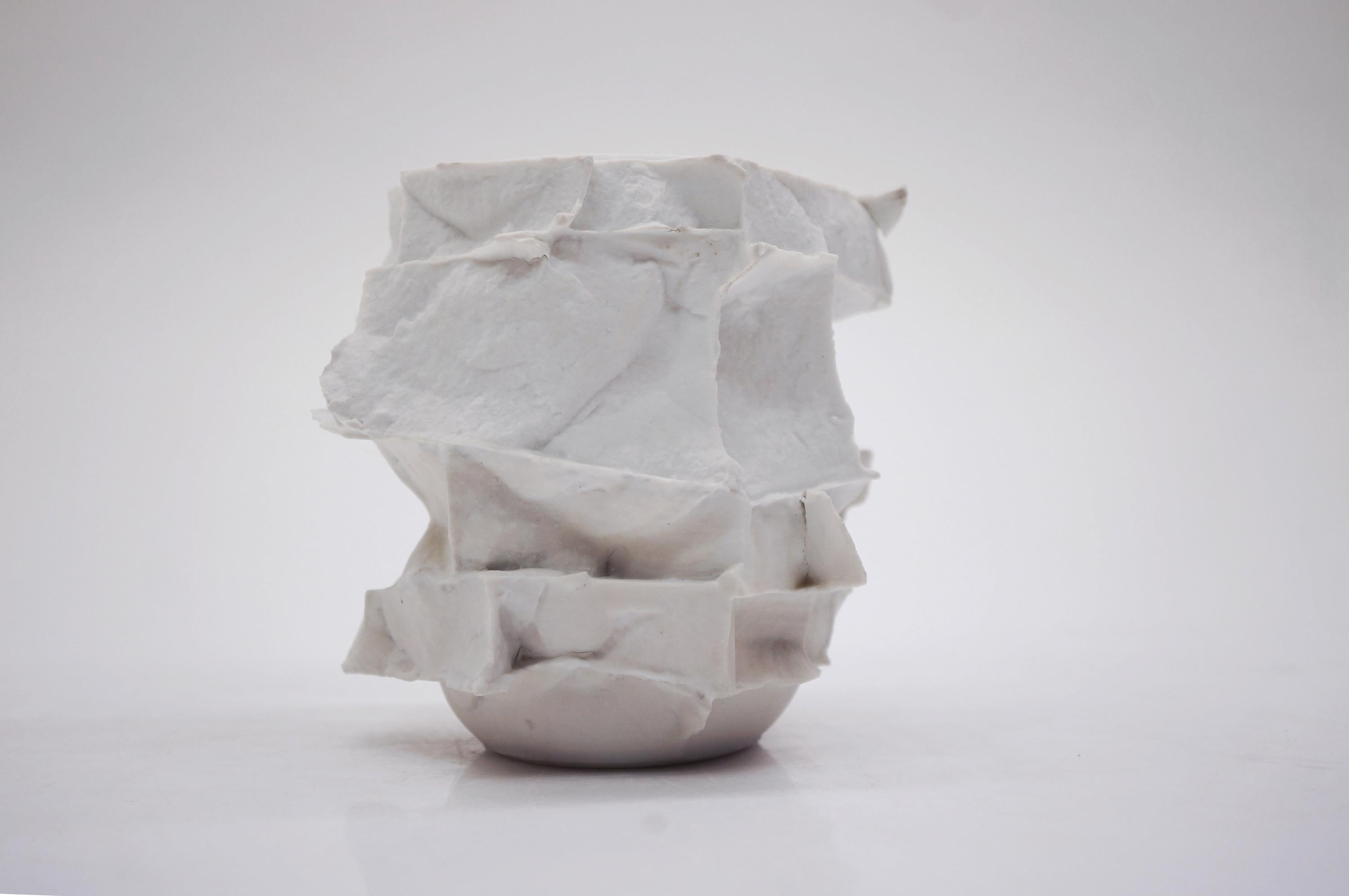 Contemporary Porcelain Vase by Monika Patuszyńska For Sale