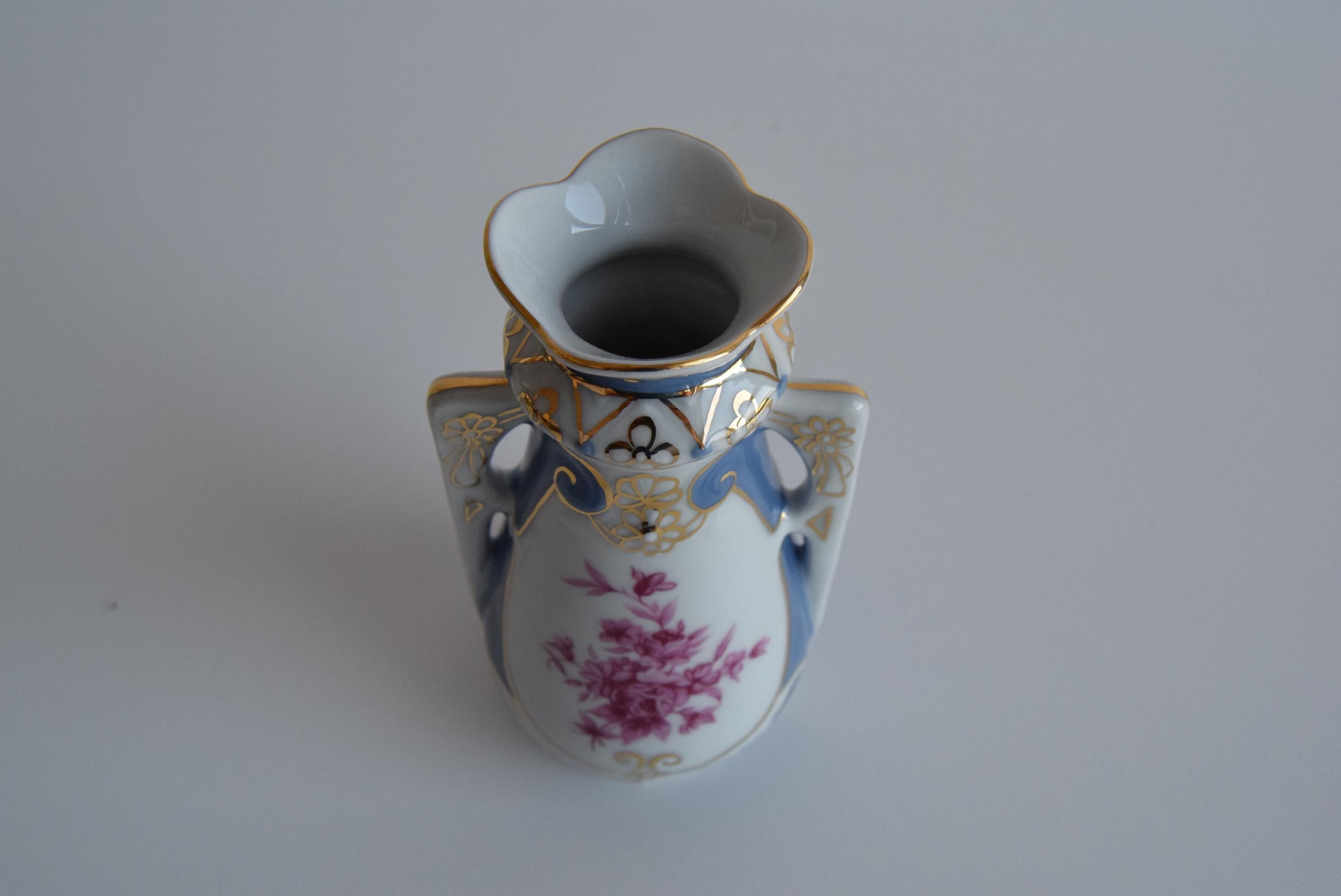 Porcelain Vase by Royal Dux, 1960's. For Sale 4