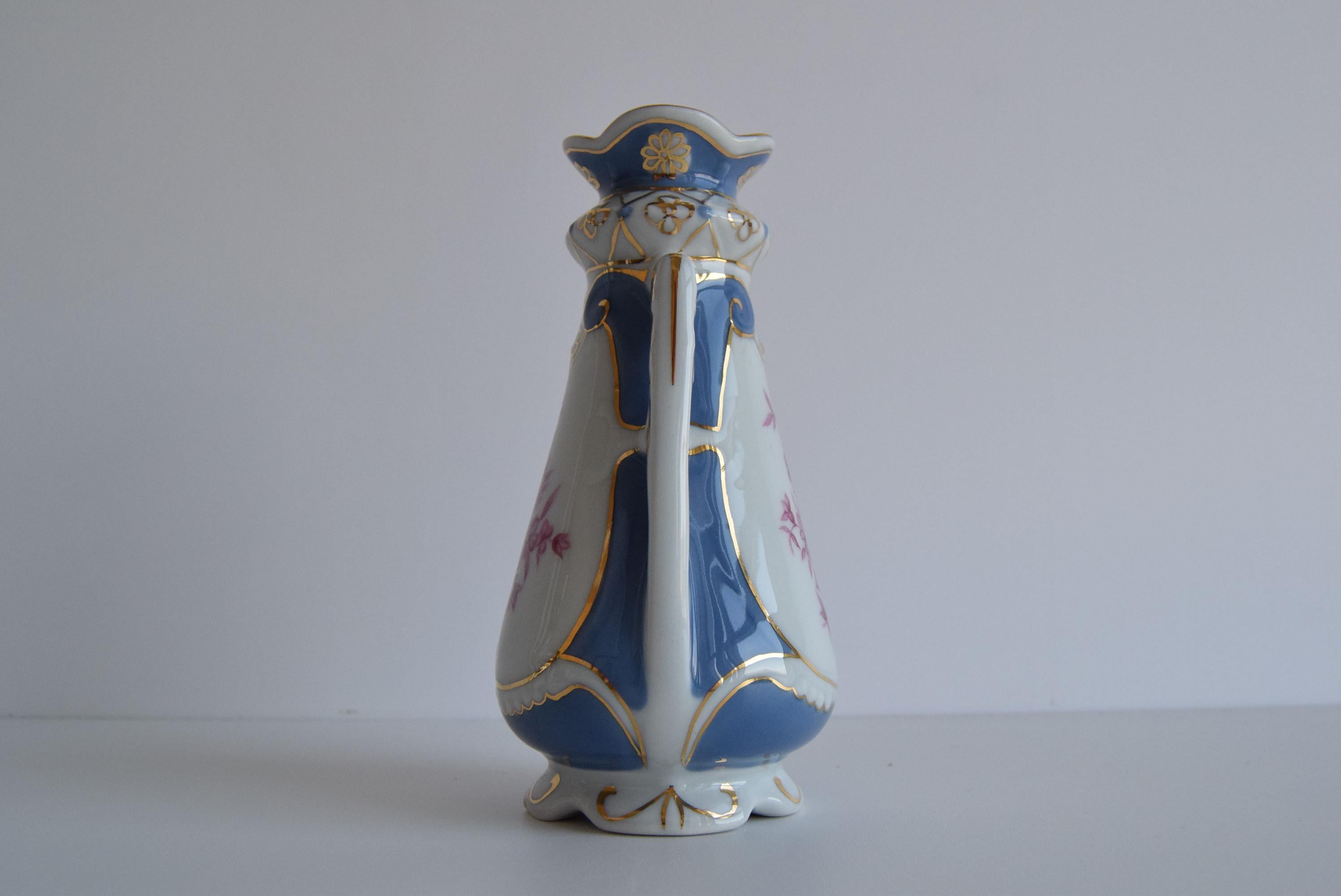 Mid-20th Century Porcelain Vase by Royal Dux, 1960's. For Sale