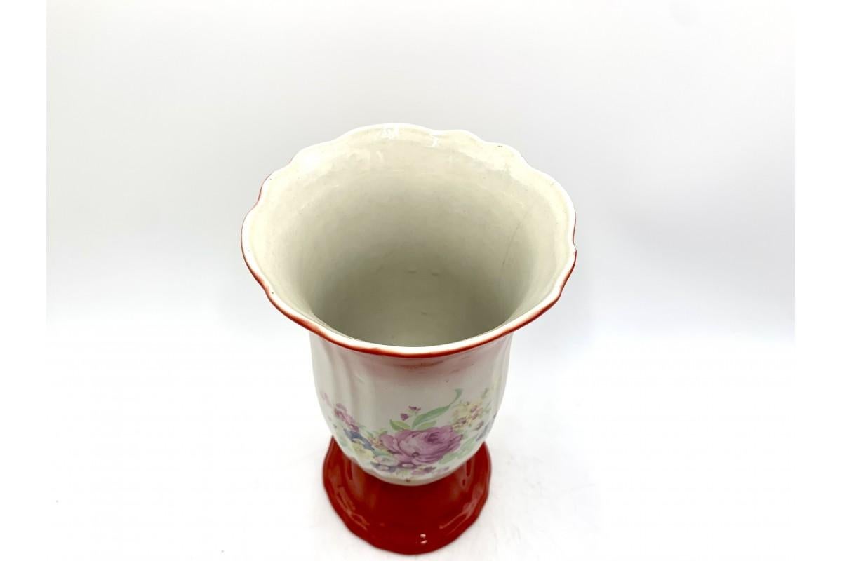 Mid-Century Modern Porcelain Vase, Chodziez, Poland, 1950s For Sale