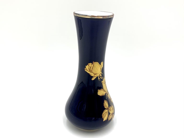 Porcelain Vase, Echt Cobalt Blue, Germany, KPM Bavaria For Sale at 1stDibs