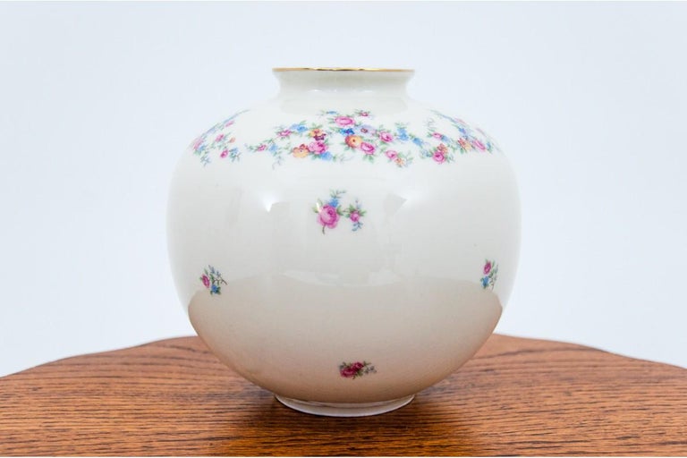 Mid-20th Century Porcelain Vase, Germany, Sign. Bavaria For Sale