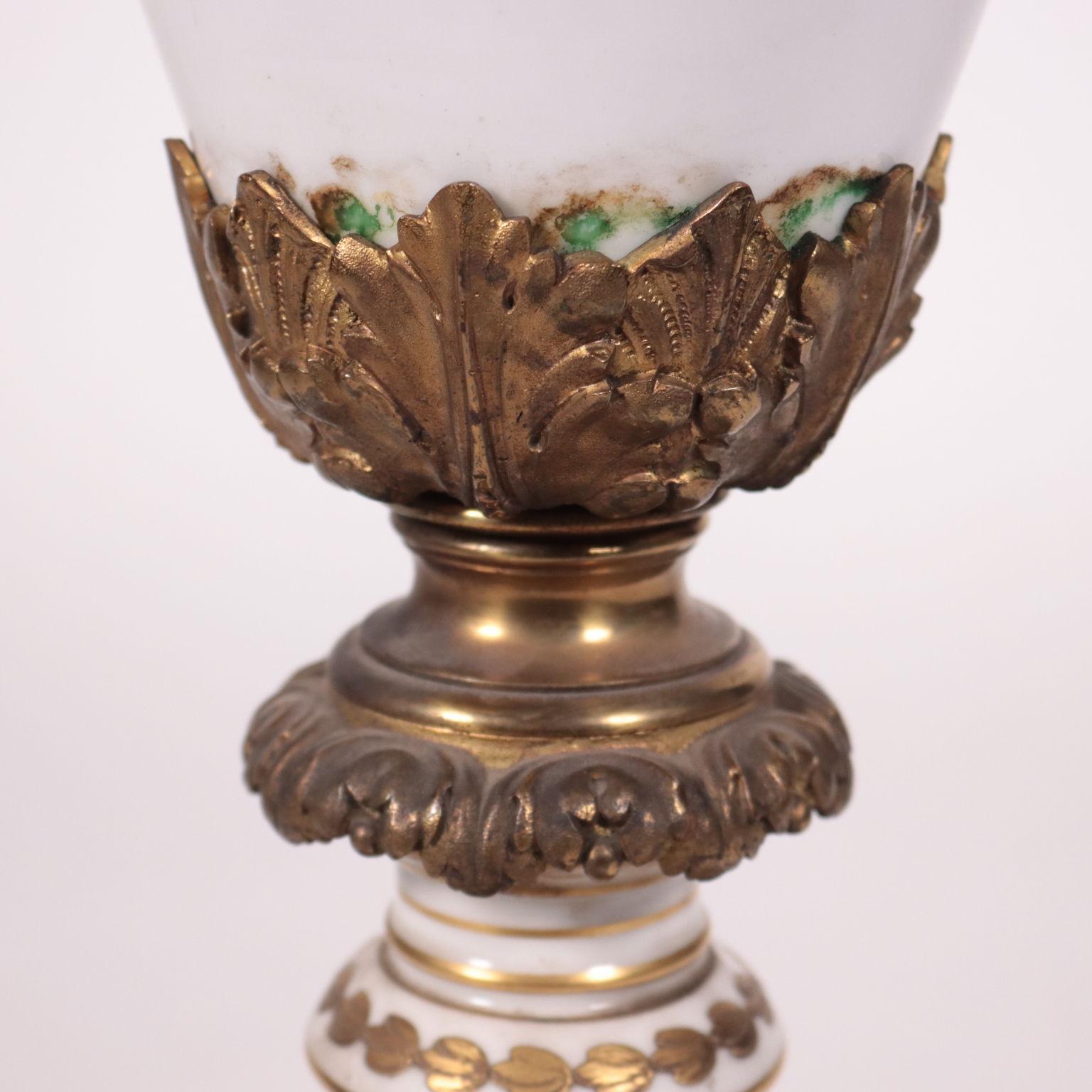 Porcelain Vase Gilded Bronze, Paris, France, Late '800 2