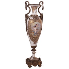 Porcelain Vase Gilded Bronze, Paris, France, Late '800