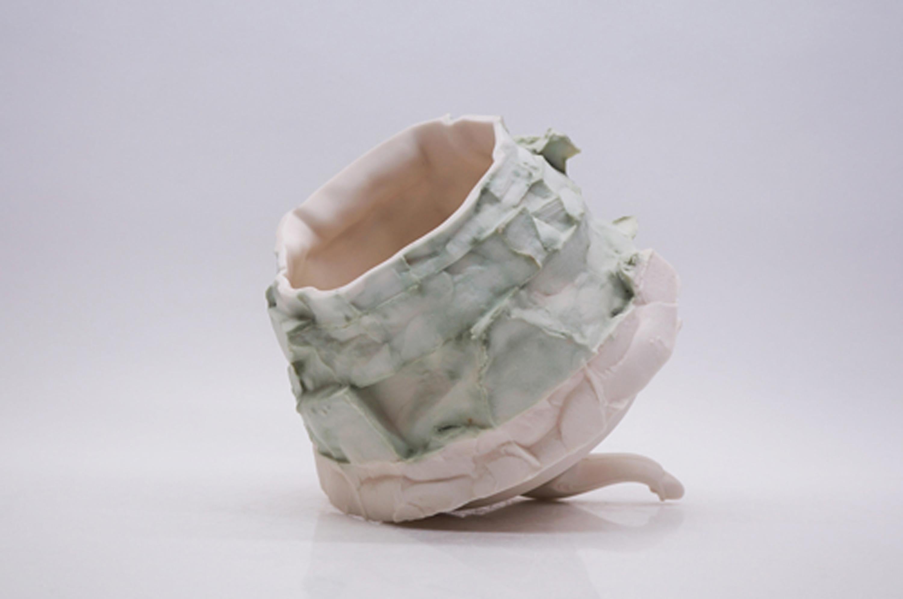 Porcelain Vase Handsculpted by Monika Patuszyńska For Sale 5
