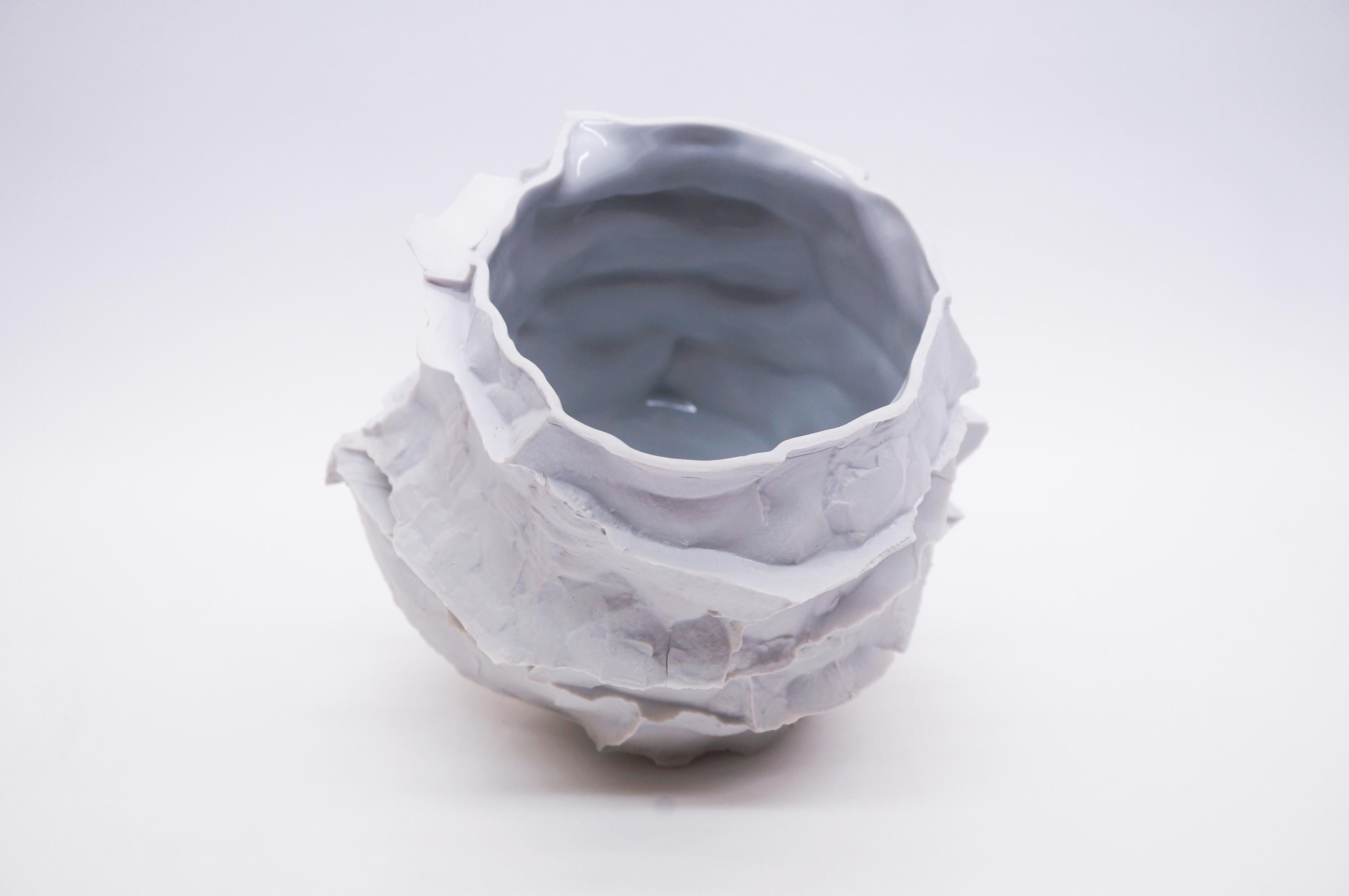 Porcelain Vase Handsculpted by Monika Patuszyńska For Sale 9