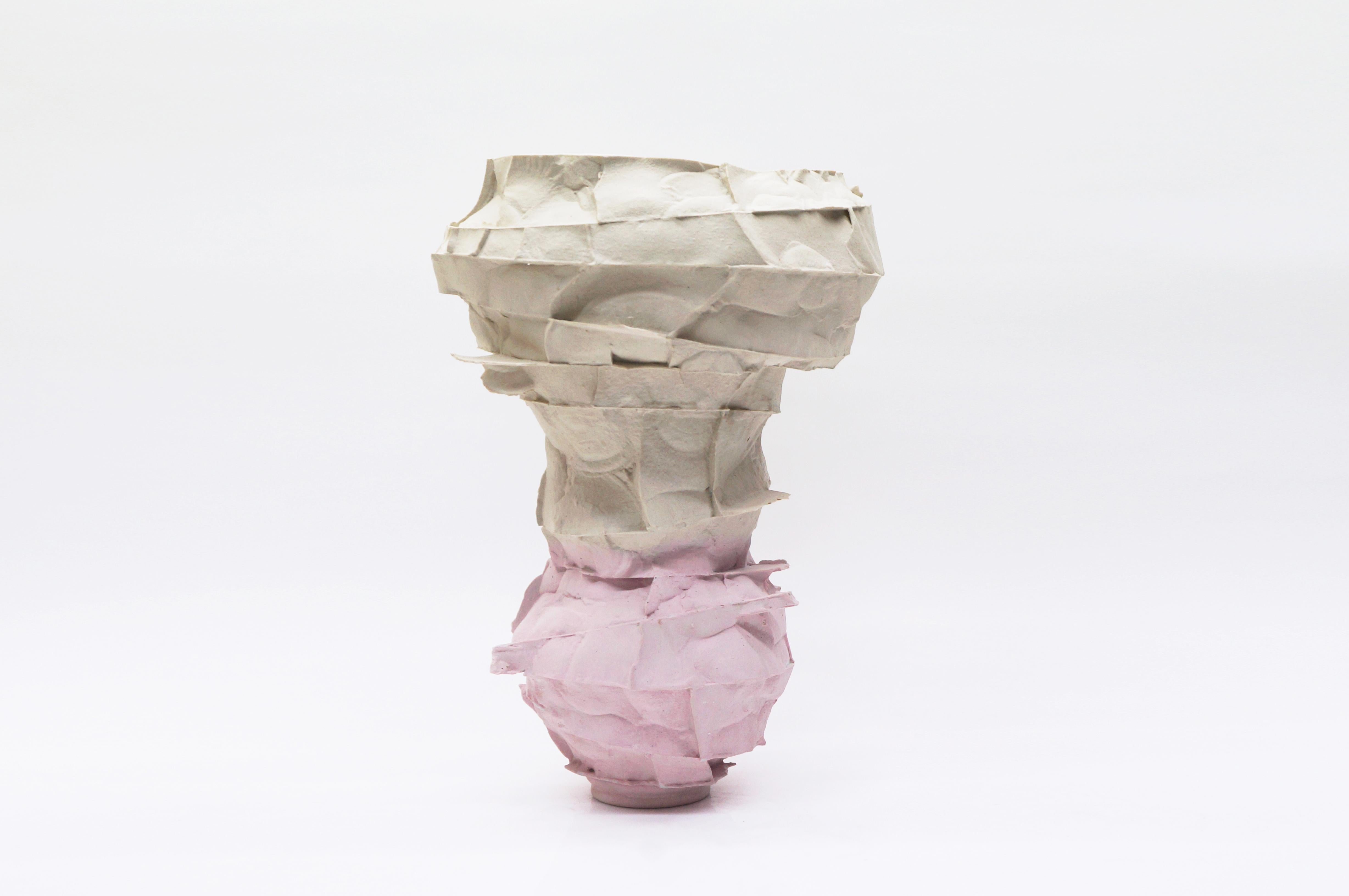 Porcelain vase  by Monika Patuszynska
from the series TransForms Plus (2018, Dunes Tales)
Dimensions: H. 47 cm
Materials: Porcelain


Born: 1973, Warsaw, Poland

1993- 1994 Den Danske Husflidshojskole, Kerteminde, Denmark
1994- 1999 Academy of Fine