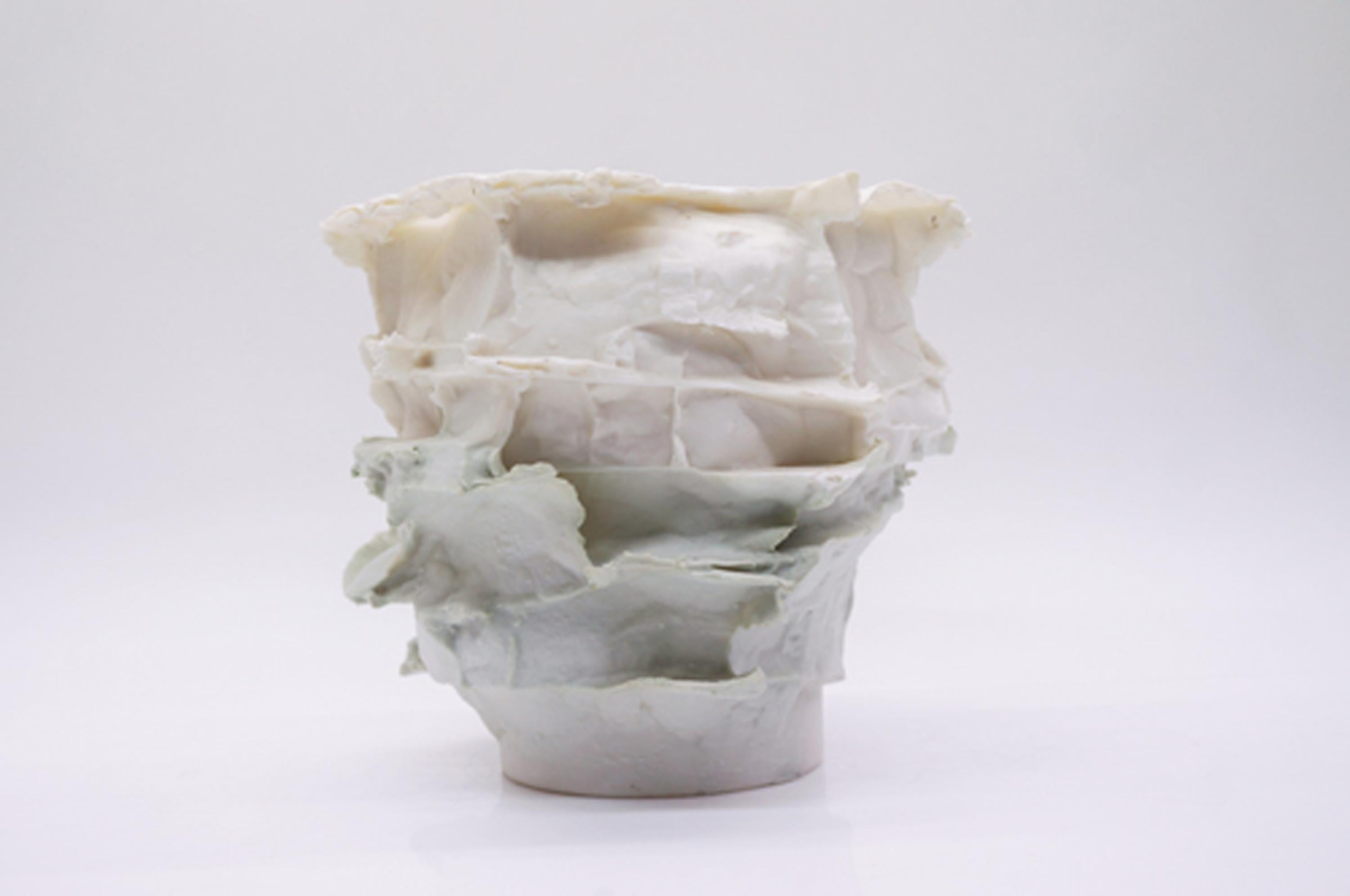 Porcelain Vase Handsculpted by Monika Patuszyńska For Sale 2
