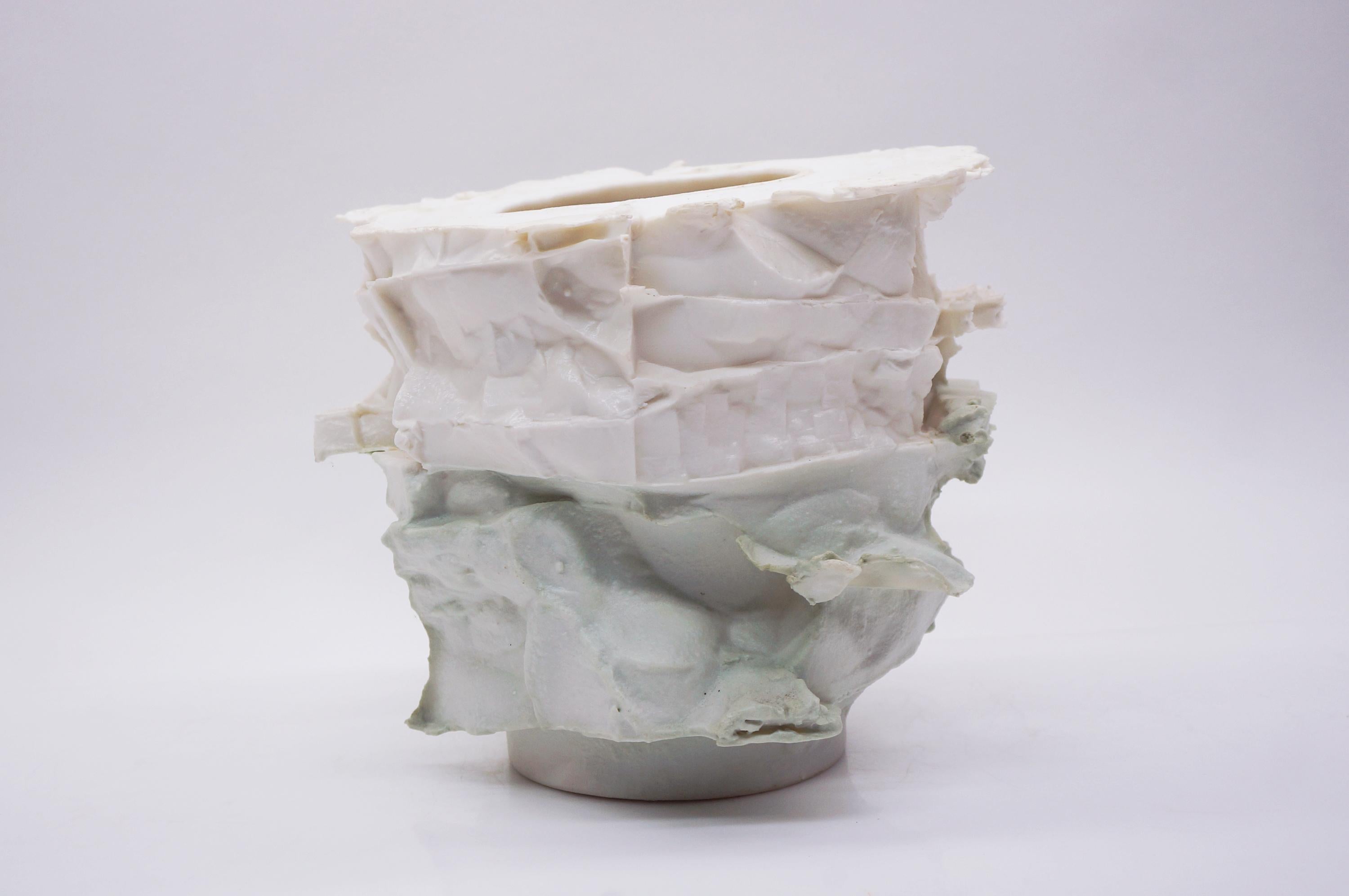 Porcelain Vase Handsculpted by Monika Patuszyńska For Sale 3