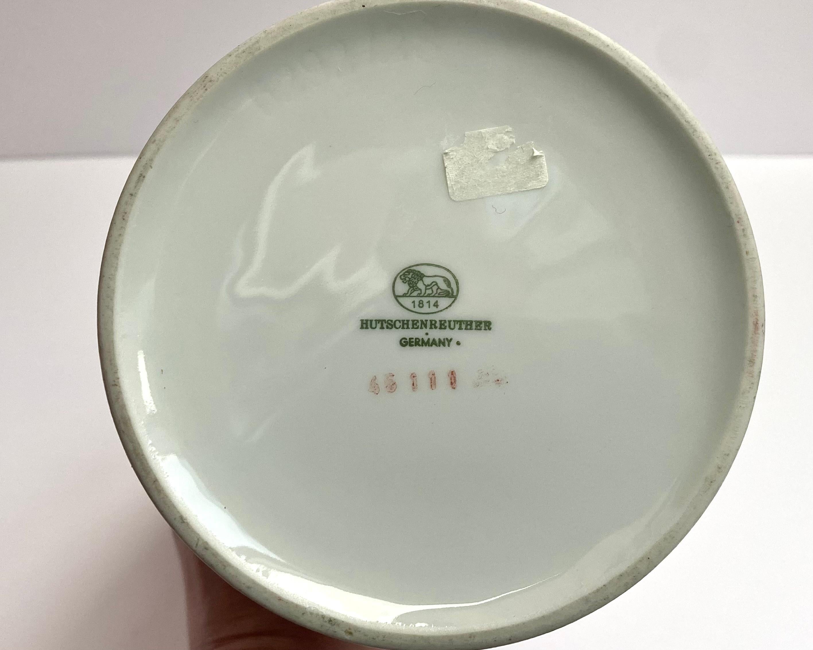 Porcelain Vase Hutschenreuther West German Pottery Design 70s For Sale 4