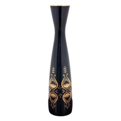 Porcelain Vase in Cobalt Color by Unter Weiss Bach, Germany
