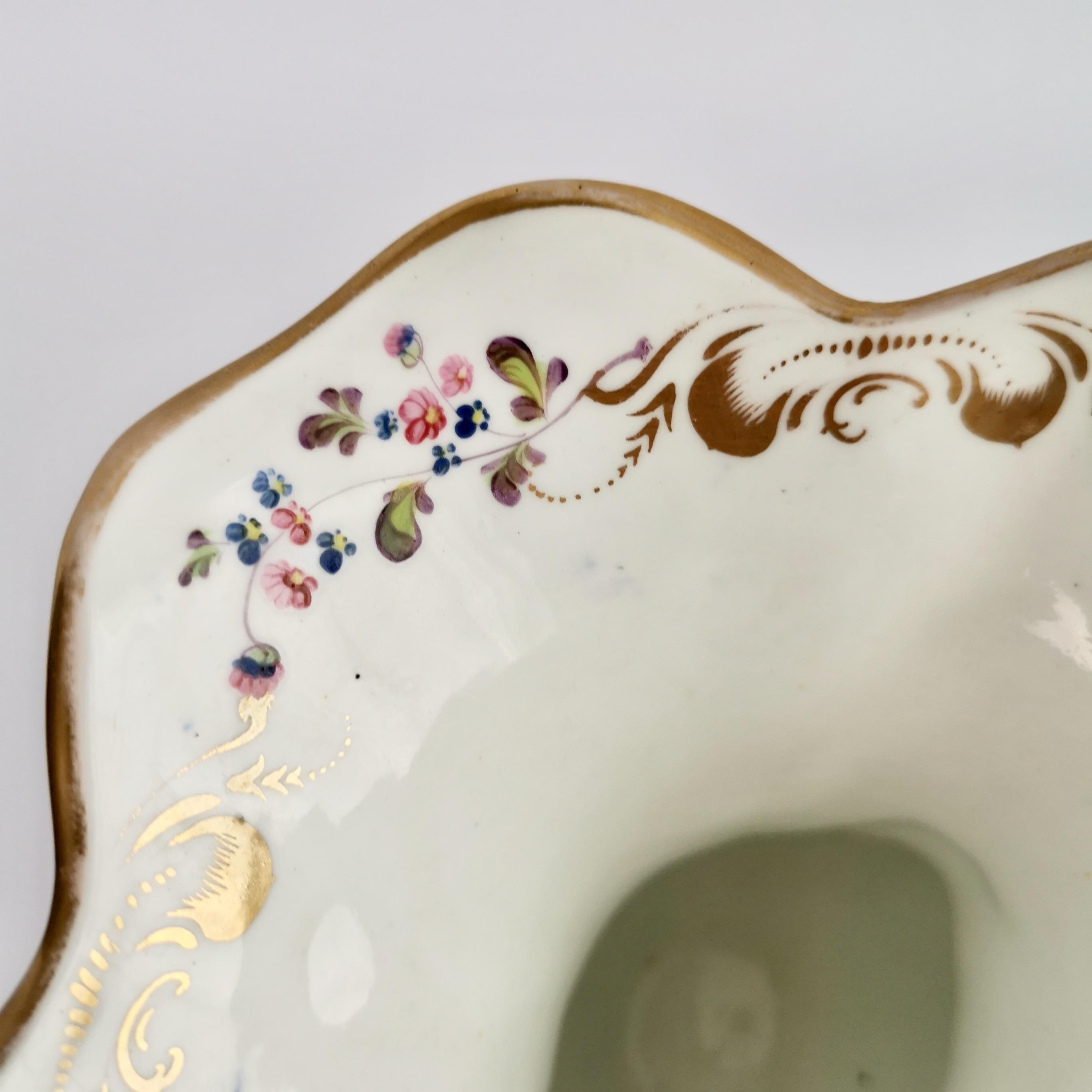 Porcelain Vase Samuel Alcock, Cobalt Blue, Swan Handles, Rococo Revival 4
