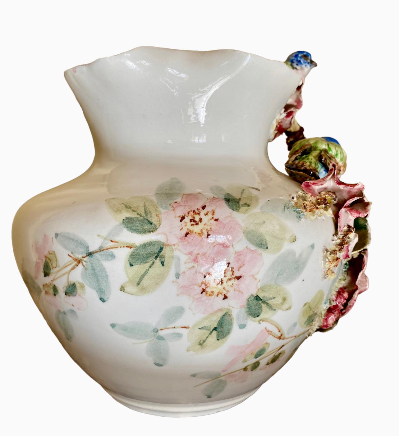 Porcelain Vase With Birds  For Sale 1