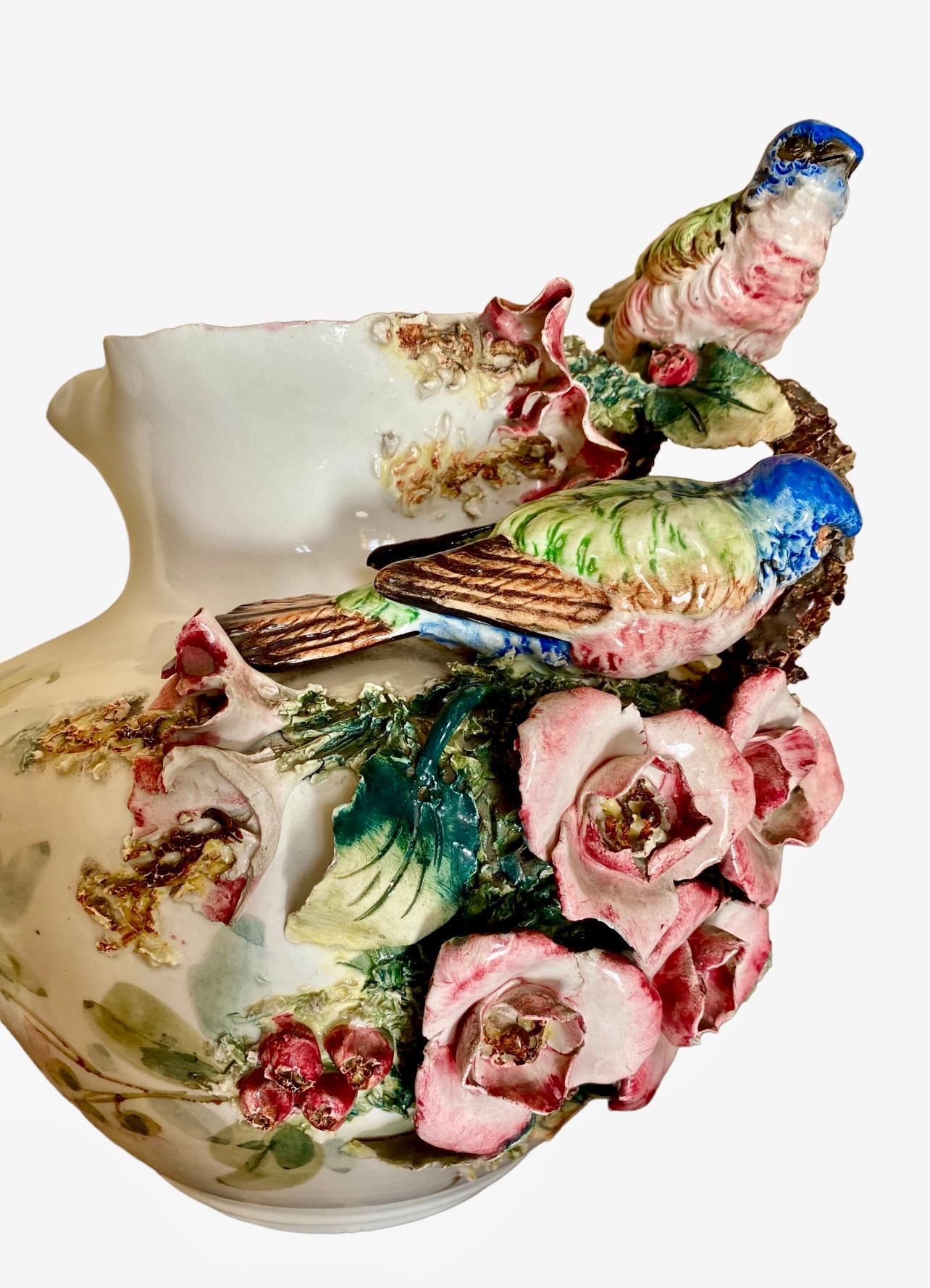 Porcelain Vase With Birds  For Sale 2