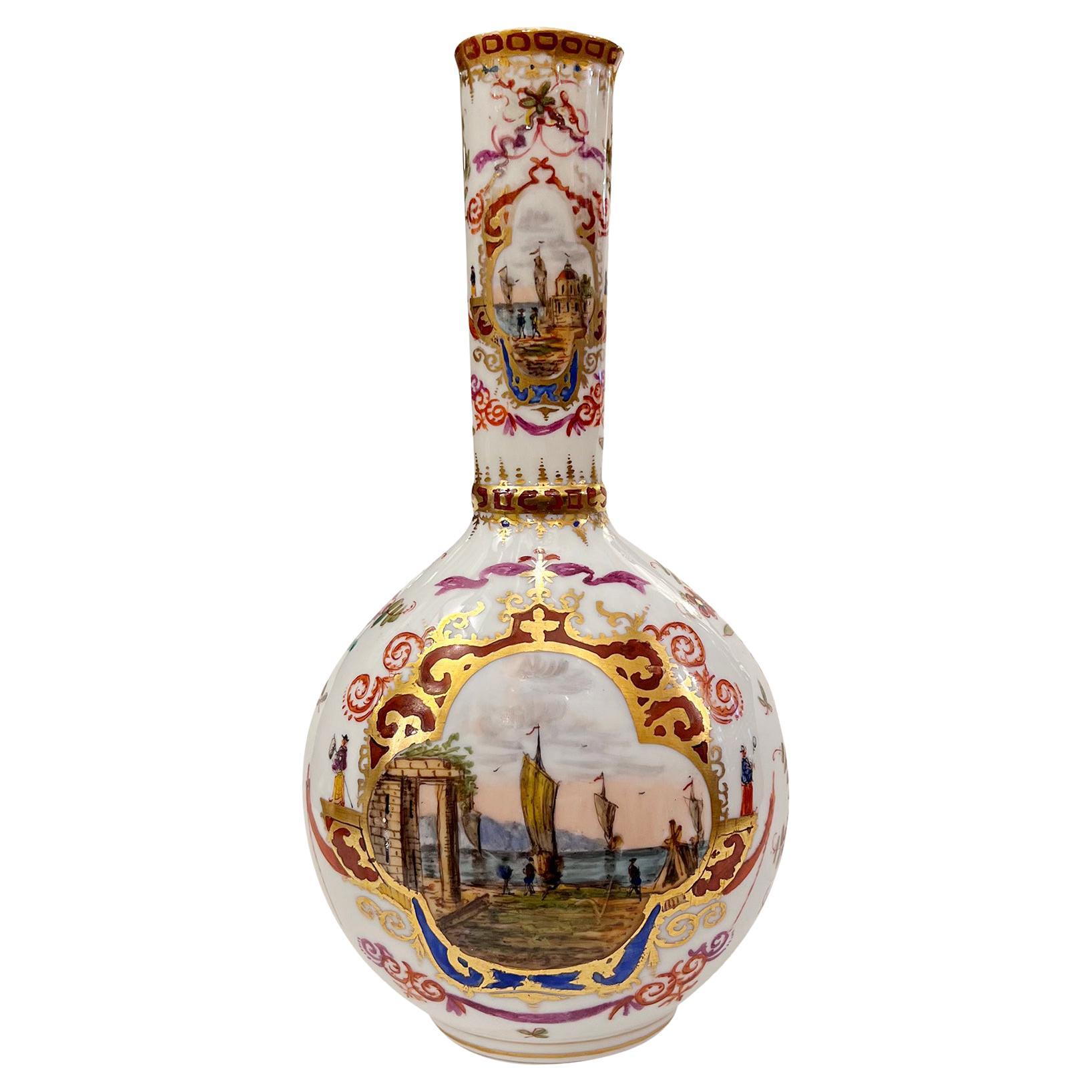 Porcelain Vase with Landscape For Sale