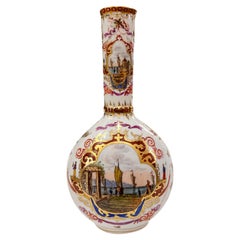 Vase aus Porzellan mit Landschaft