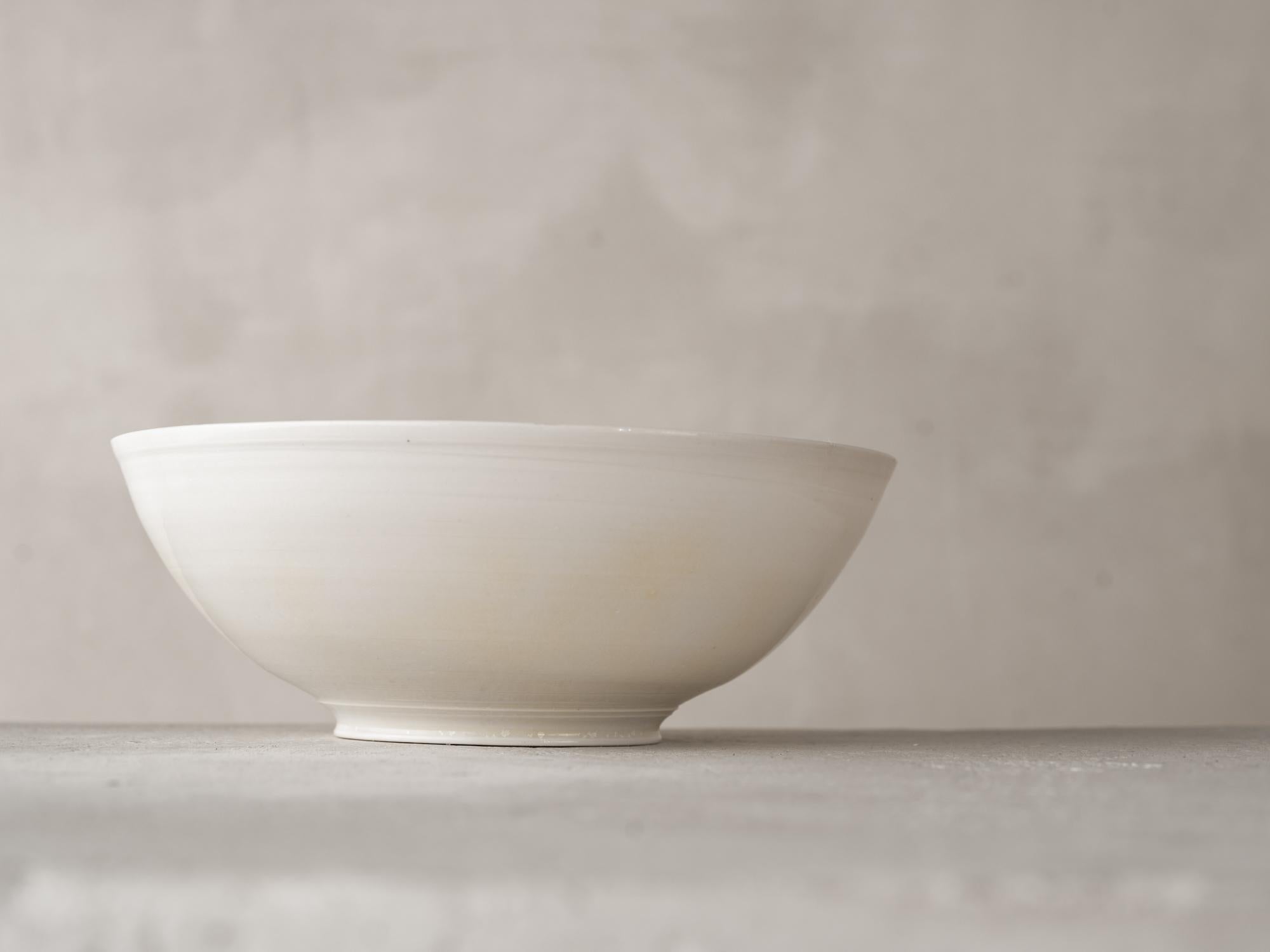 Cast Porcelain Bowl 230434 by Katherine Glenday For Sale
