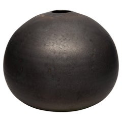 Porcelain Vessel with Bronze Glaze by Tracie Hervy