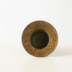 Porcelain Vessel with Fish and Wave Motifs