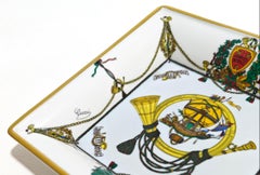 Posacenere in porcellana Vide-Poche Gucci Mid-Century Modern Italian Design 1960s