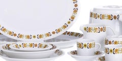 Porcelain - Vintage dinner and coffee set - SPAL