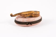 Porzellan Violine Pill oder Juwelenschachtel