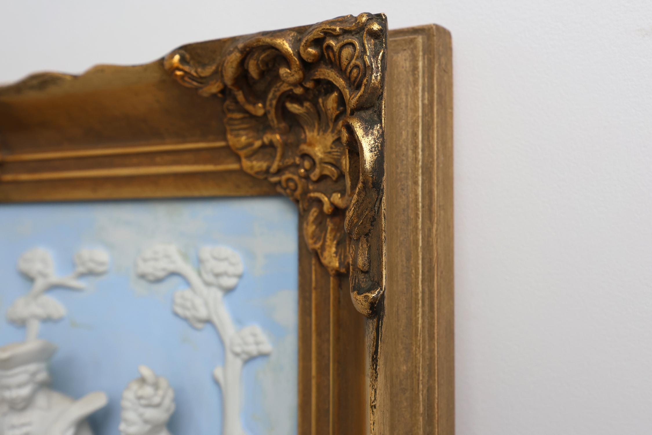 Wandkunst aus Porzellan im Barockstil von Alt Meissen, Deutschland 1950er Jahre im Angebot 4