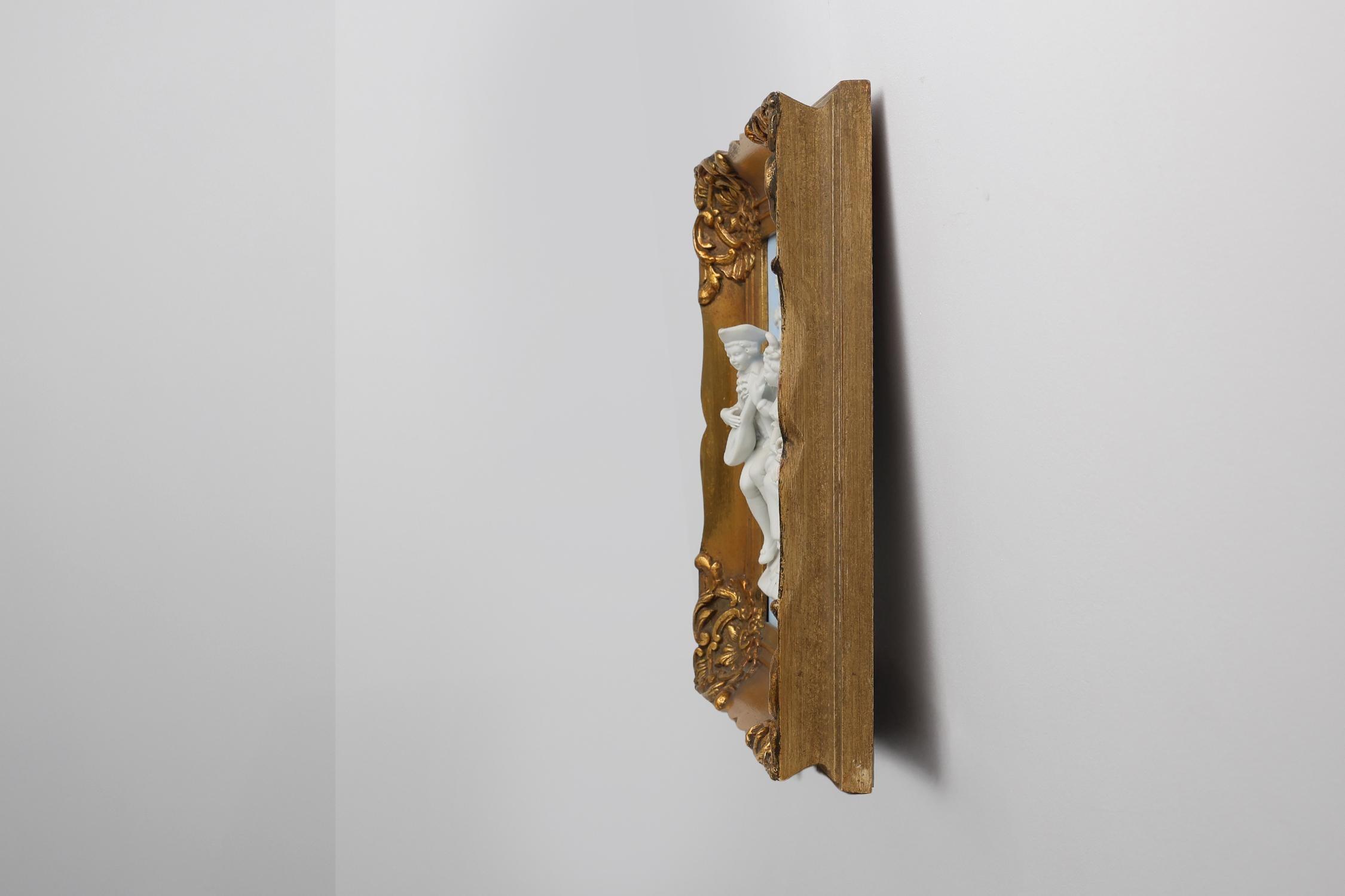 Wandkunst aus Porzellan im Barockstil von Alt Meissen, Deutschland 1950er Jahre im Angebot 5