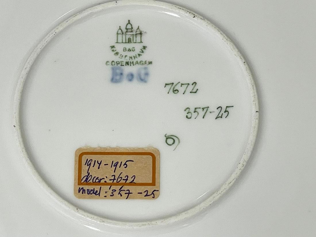 Plato mural de porcelana de Bing & Grøndahl, Dinamarca 1914-1915 Danés en venta