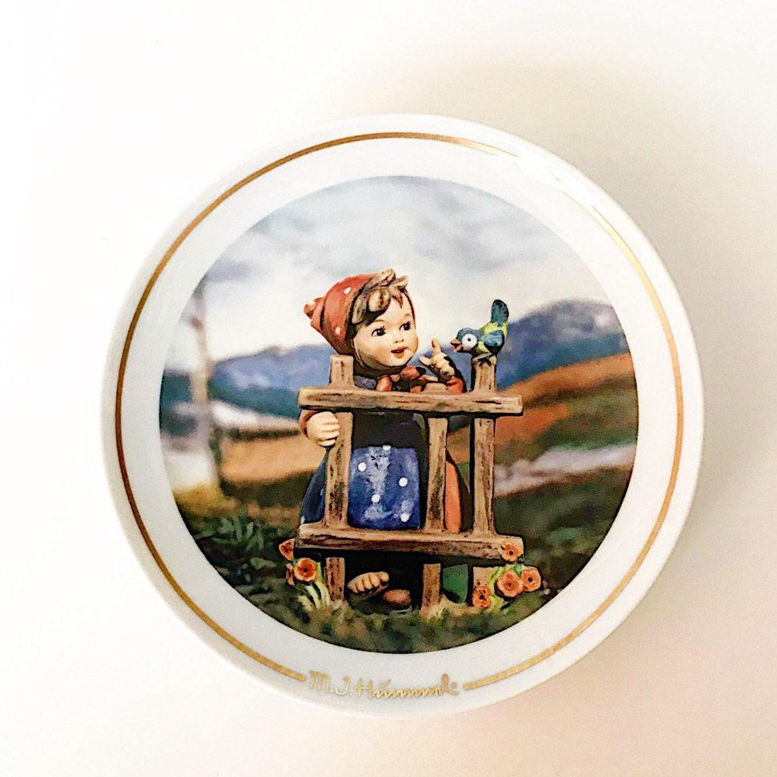 Porzellan-Wandteller von Hummel, Vintage Goebel, 4er-Set (Deutsch) im Angebot