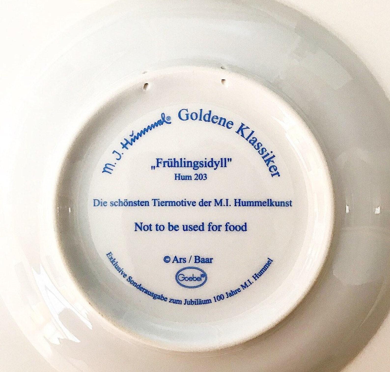 Mid-Century Modern Porcelain Wall Plates by Hummel, Vintage Goebel, Set of 4 For Sale