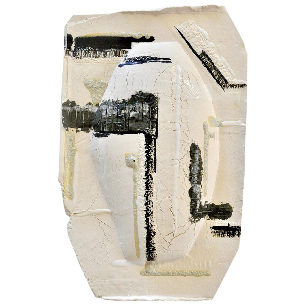 Porcelain Wall Sculpture by Kathryn Robinson-Millen with Terra Sigillata For Sale