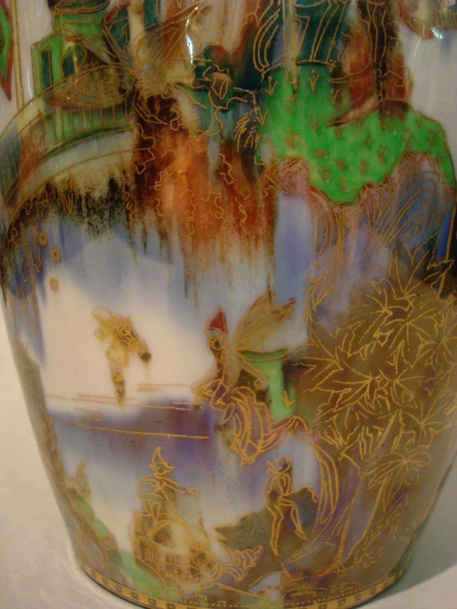 Ceramic Porcelain Wedgwood Fairyland Lustre Vase