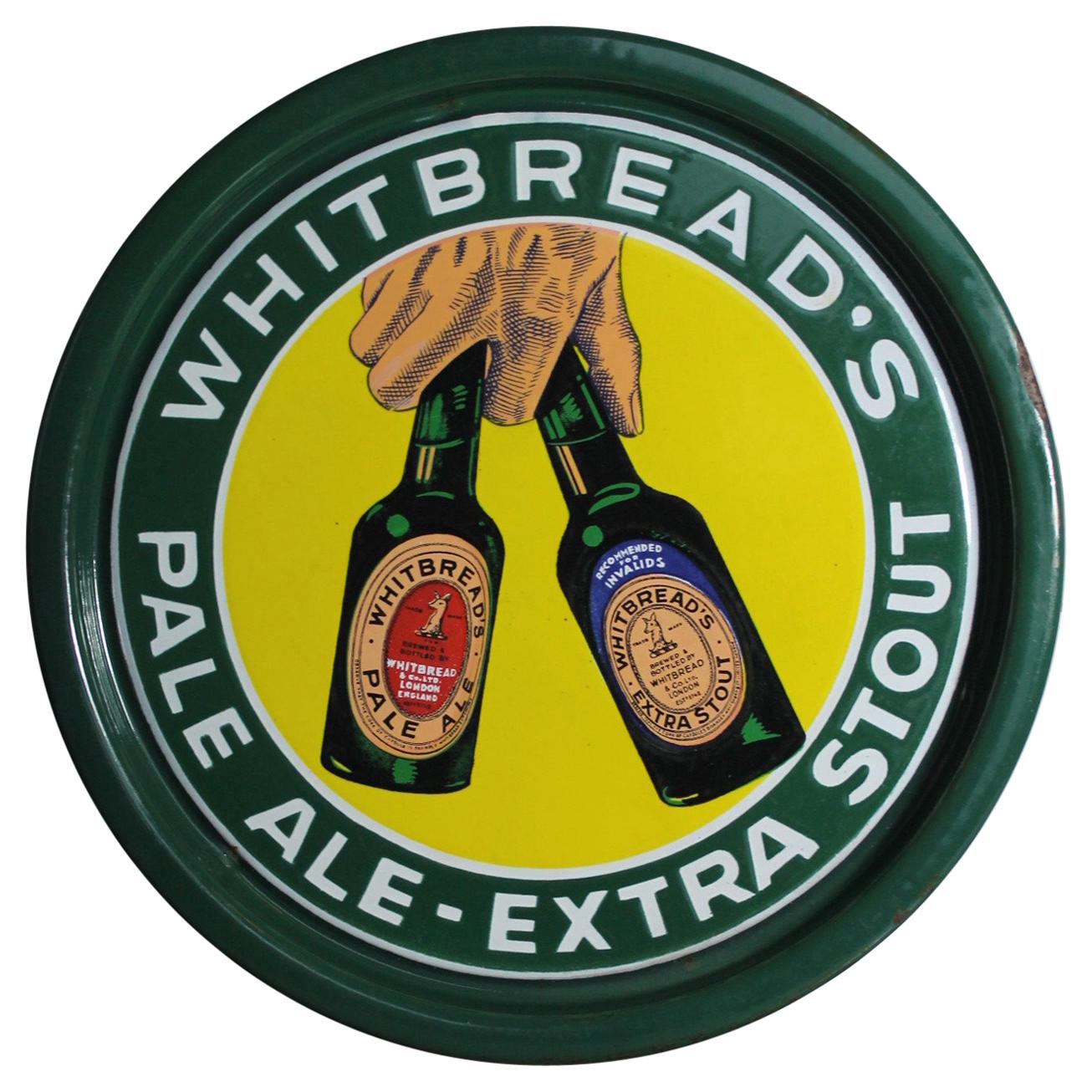 Porcelain Whitbread's Beer Tray, Mid-20th Century